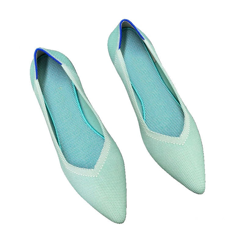 Damen Peep-Toe Ballerinas mit komfortabler Netzstruktur EB