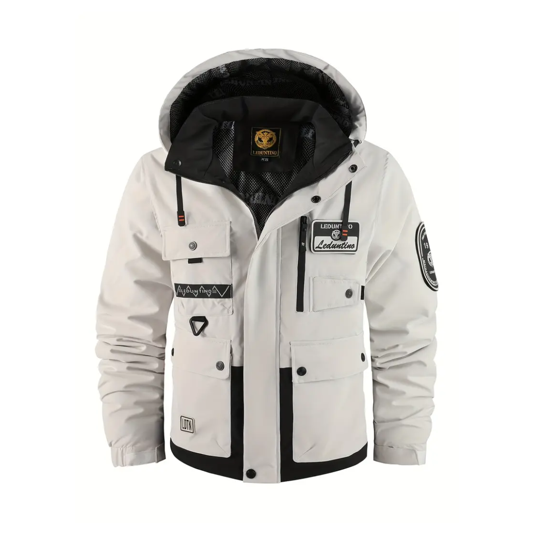 EB | Herren Outdoor-Jacke gepolstert mit abnehmbarer Kapuze