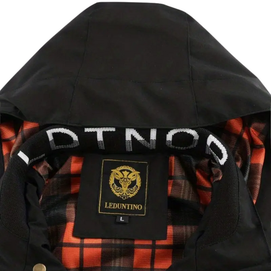 EB | Herren Outdoorjacke waterproof mit Kapuze & kariertem Futter