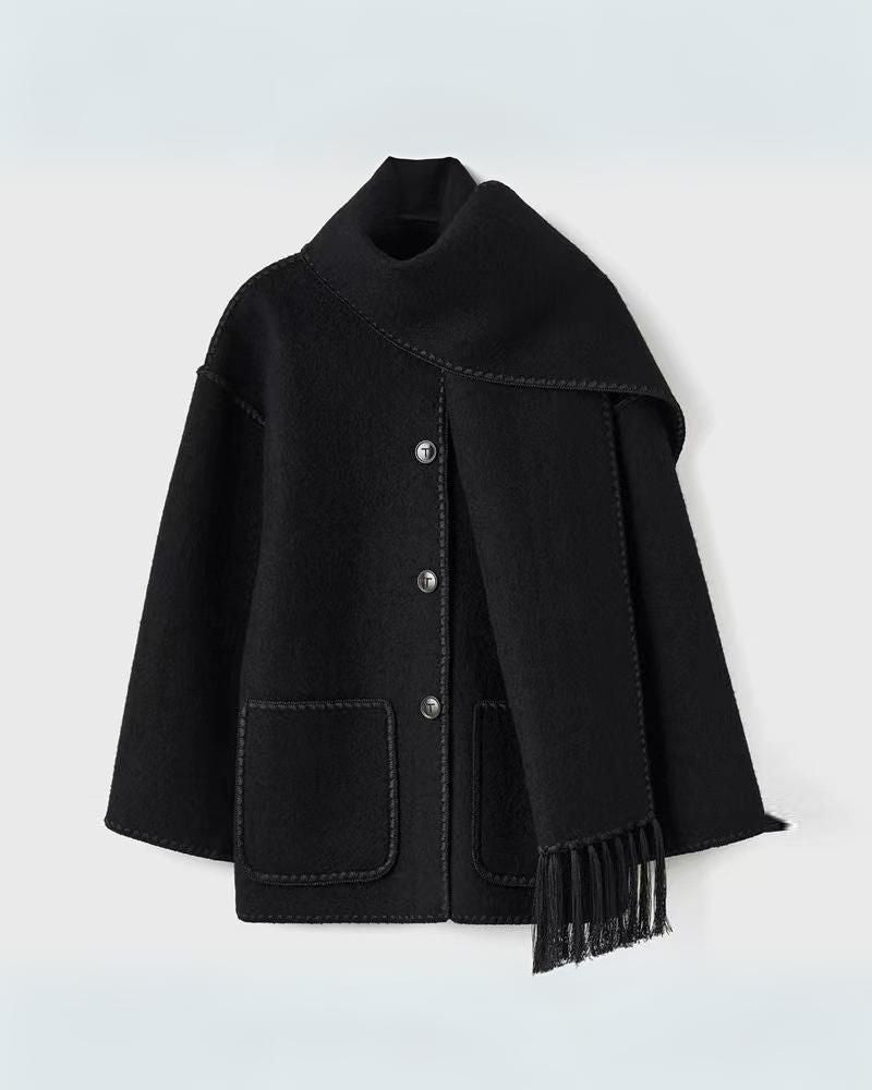 EB | Hepburn Stil Wollcape Mantel