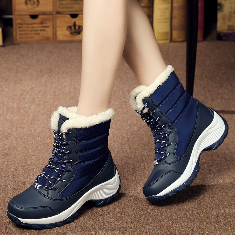 Gefütterte Warme Schneestiefel Für Damen EB