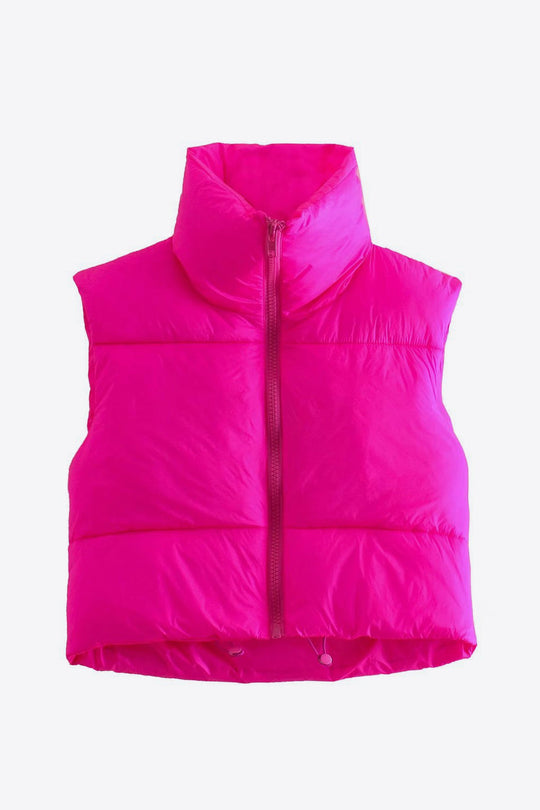 EB | Zip-Up Drawstring Puffer Weste