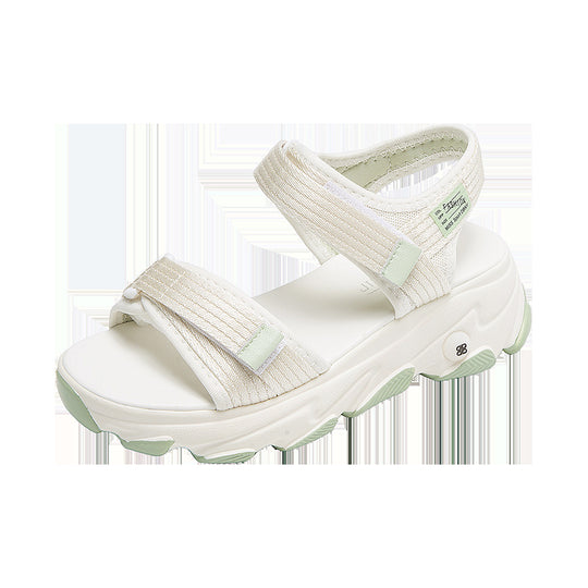 Damen Sportliche Sandalen mit verstellbaren Riemen und dämpfender Sohle EB