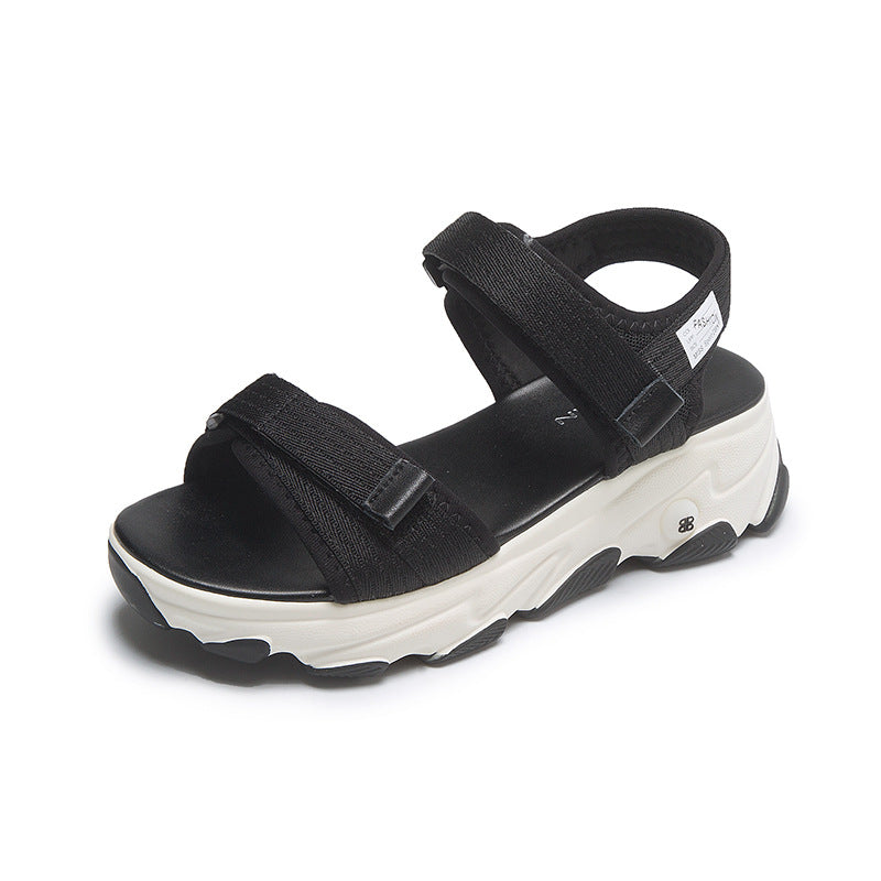Damen Sportliche Sandalen mit verstellbaren Riemen und dämpfender Sohle EB