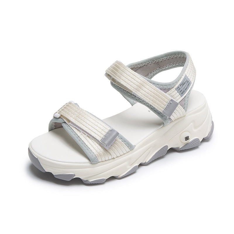 Damen Sportliche Sandalen mit verstellbaren Riemen und dämpfender Sohle EB