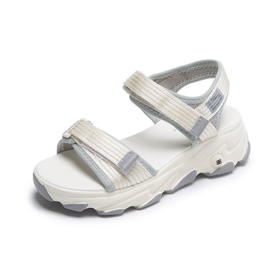 Damen Sportliche Sandalen mit verstellbaren Riemen und dämpfender Sohle EB