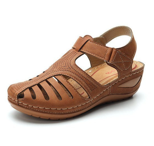 Damen Komfortable Sandalen mit ergonomischem Design und durchbrochenem Obermaterial EB