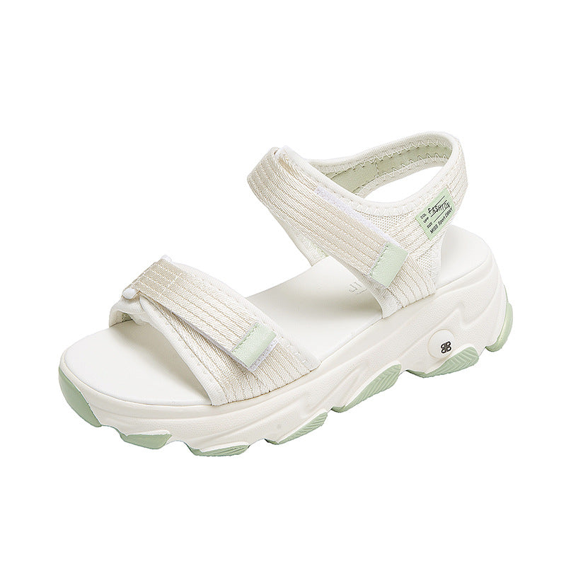 Damen Sportliche Sandalen mit verstellbaren Riemen und dämpfender Sohle EB