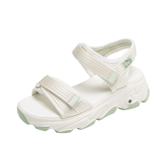 Damen Sportliche Sandalen mit verstellbaren Riemen und dämpfender Sohle EB