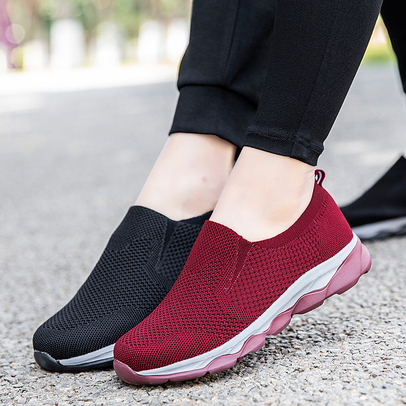 Damen Komfortable Slip-On Laufschuhe EB