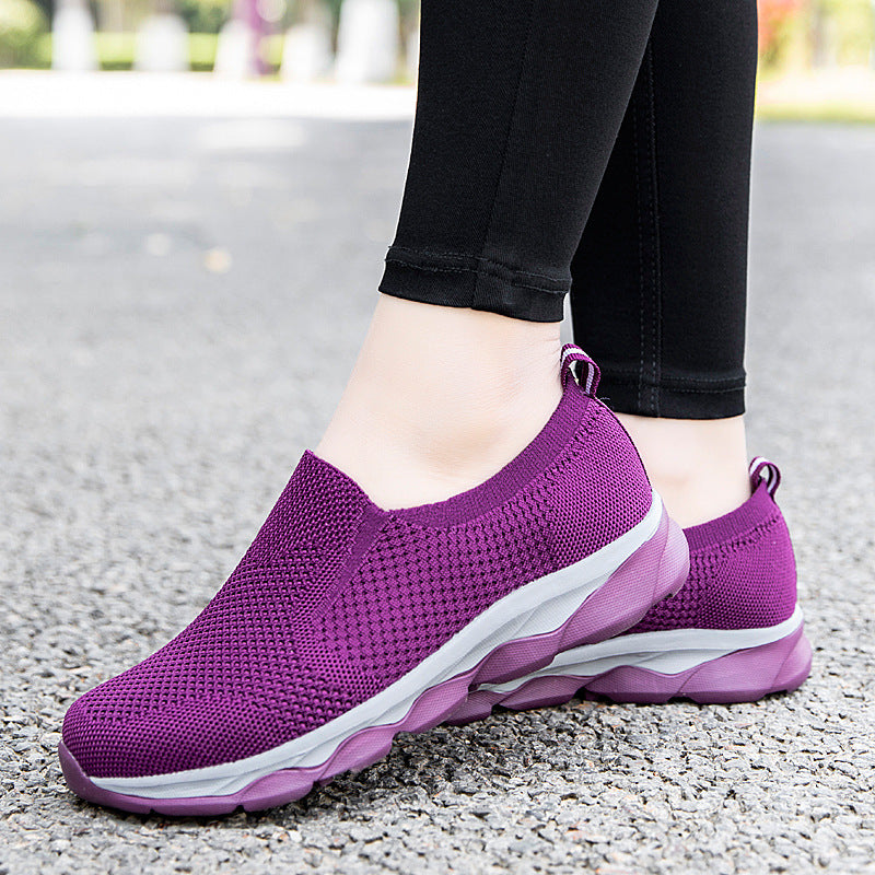 Damen Komfortable Slip-On Laufschuhe EB