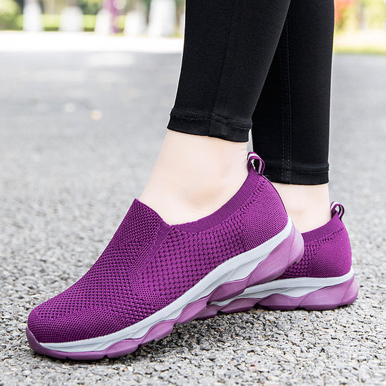 Damen Komfortable Slip-On Laufschuhe EB