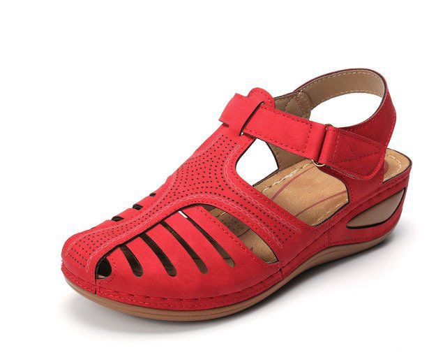 Damen Komfortable Sandalen mit ergonomischem Design und durchbrochenem Obermaterial EB