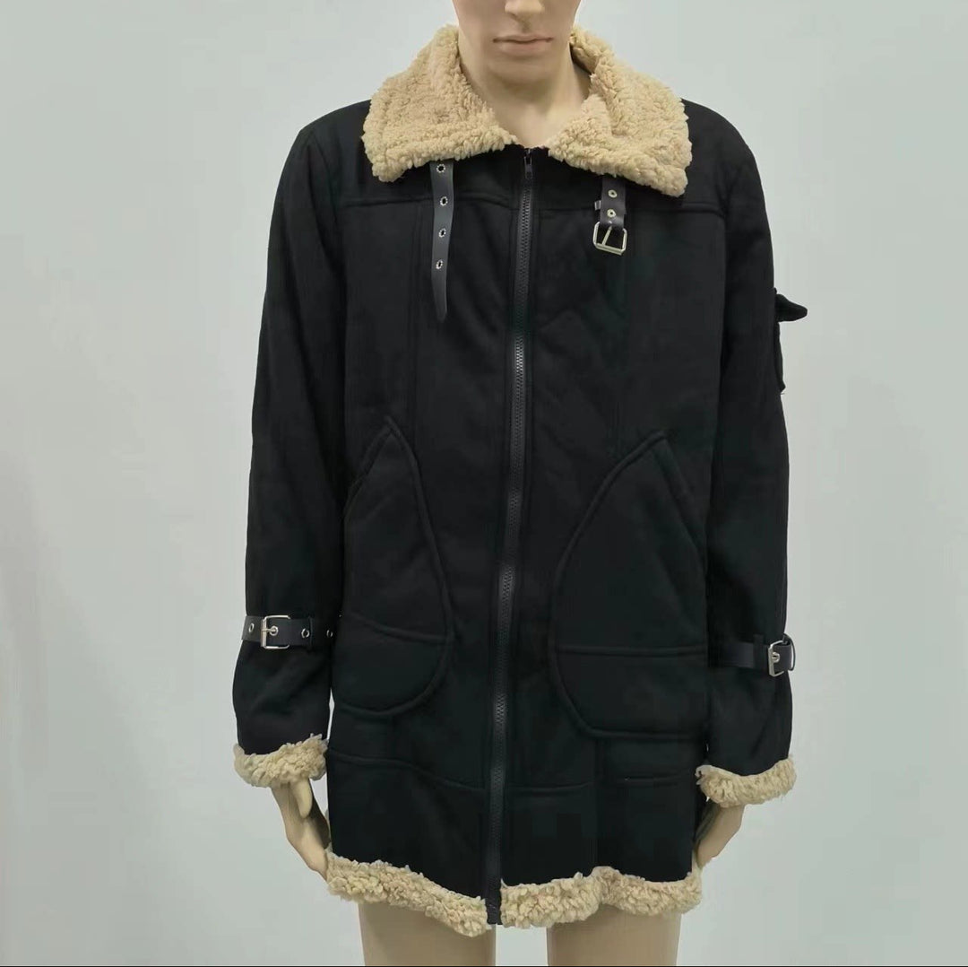 EB | Camel Stilvolle Fliegende Lederjacke für Männer