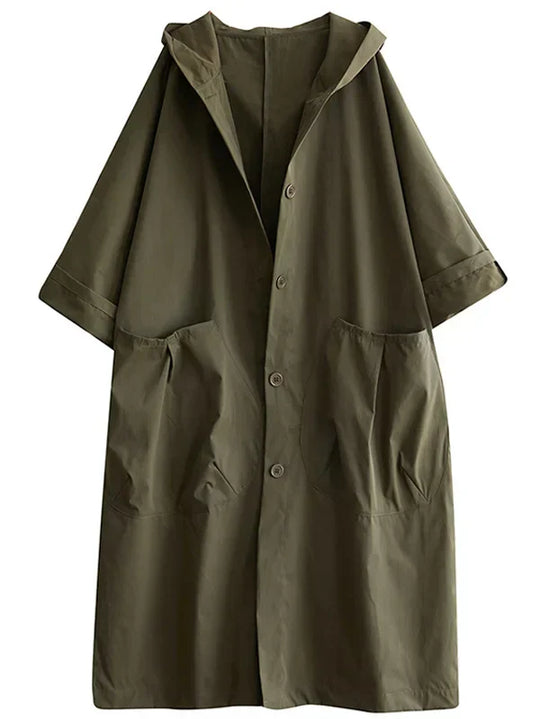 EB | Langer Wasserdichter Trenchcoat Mantel