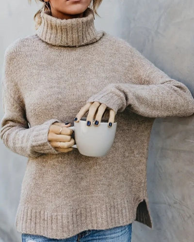 EB | Schlitz-Ärmel Turlteneck-Pullover