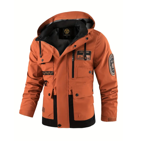 EB | Herren Outdoor-Jacke gepolstert mit abnehmbarer Kapuze