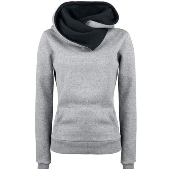 Damen Kapuzenpullover mit asymmetrischem Schnitt EB