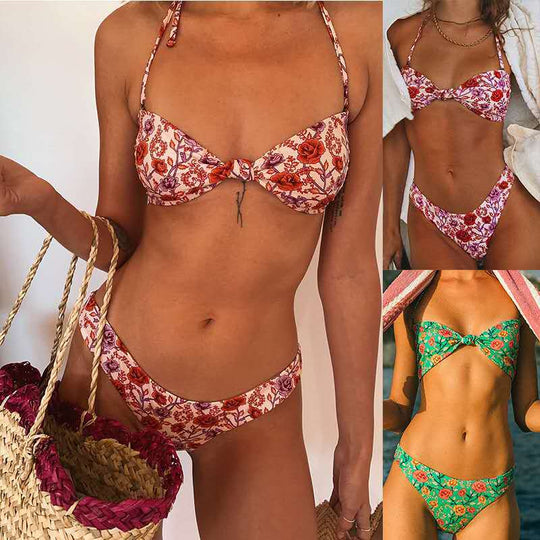 Damen Bikinis mit floralem Muster EB