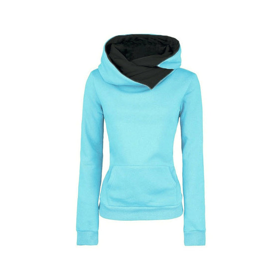 Damen Kapuzenpullover mit asymmetrischem Schnitt EB