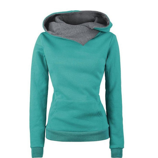 Damen Kapuzenpullover mit asymmetrischem Schnitt EB