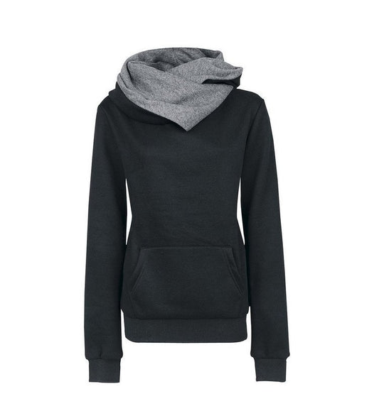 Damen Kapuzenpullover mit asymmetrischem Schnitt EB