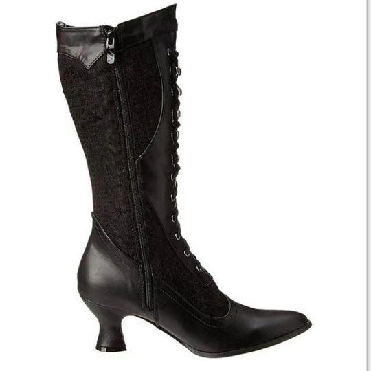 Vintage-Inspirierte Damen Stiefeletten EB