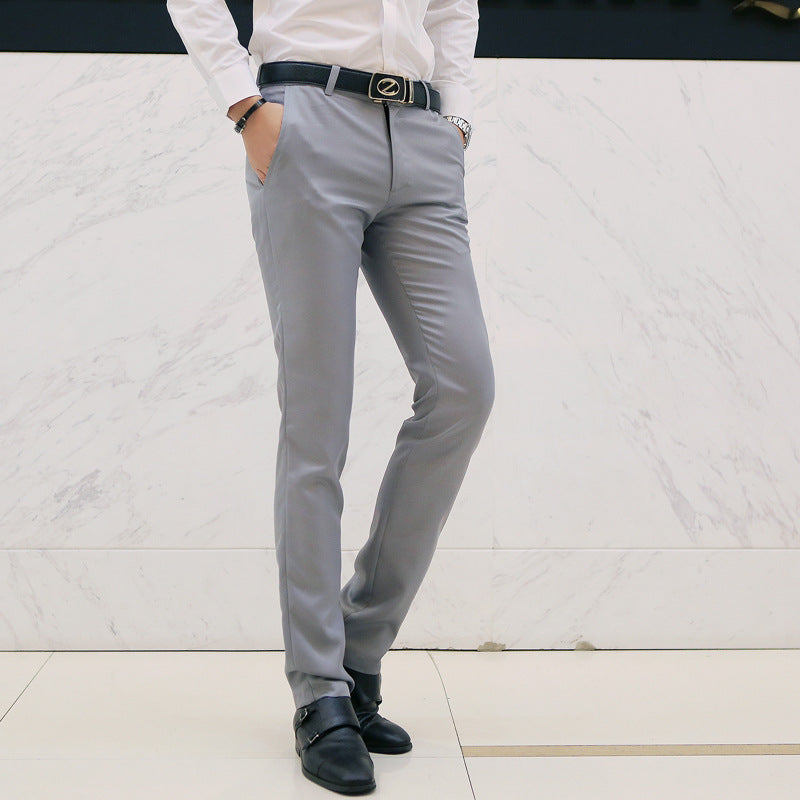 Herren nan tapered Komfort-Chino mit Stretchbund und dezenter Bügelfalte EB