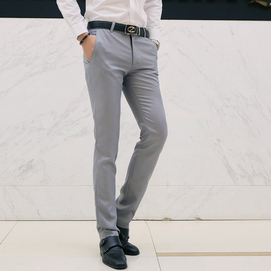 Herren nan tapered Komfort-Chino mit Stretchbund und dezenter Bügelfalte EB