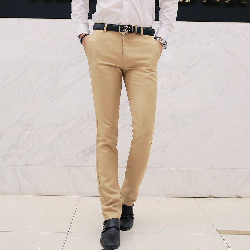 Herren nan tapered Komfort-Chino mit Stretchbund und dezenter Bügelfalte EB