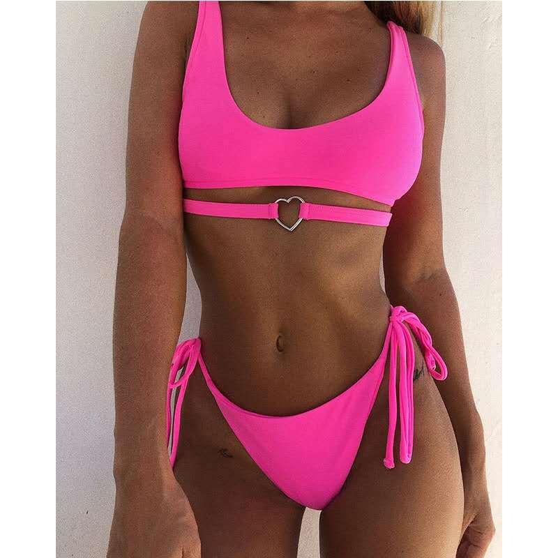 Damen Bikini-Set mit herzförmigem Detail EB
