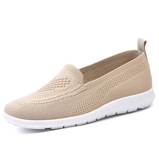 Damen Atmungsaktive Slip-On Freizeitschuhe mit flexiblem Mesh-Obermaterial EB