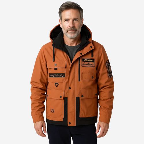 EB | Herren Outdoor-Jacke gepolstert mit abnehmbarer Kapuze