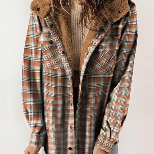 EB | Karierten Kapuzenjacke – Lässiger Herbst - Look