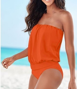 Damen Bandeau Badeanzug EB