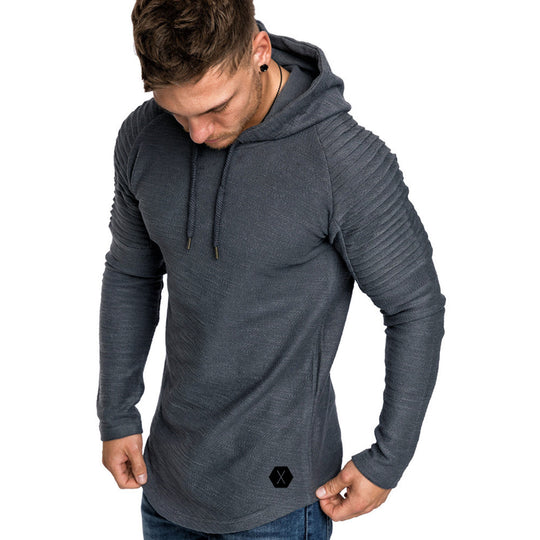 Herren Kapuzenpullover mit strukturiertem Design und modischen Raglanärmeln EB