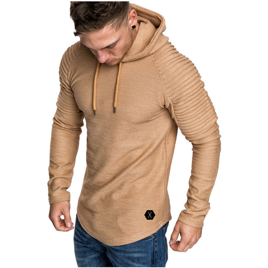 Herren Kapuzenpullover mit strukturiertem Design und modischen Raglanärmeln EB
