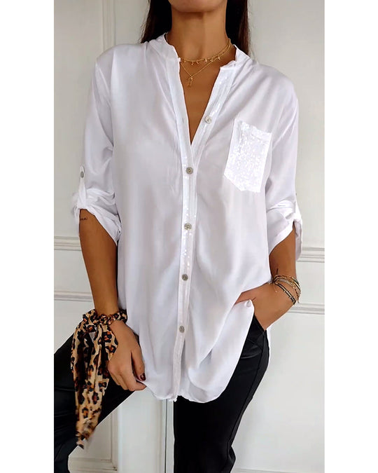 EB | Stilvolle Bluse mit Glimmer Nicht Spezifiziert Elegant und Strahlend