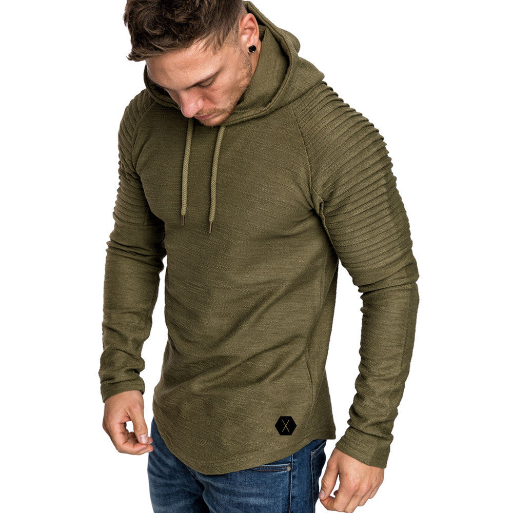 Herren Kapuzenpullover mit strukturiertem Design und modischen Raglanärmeln EB