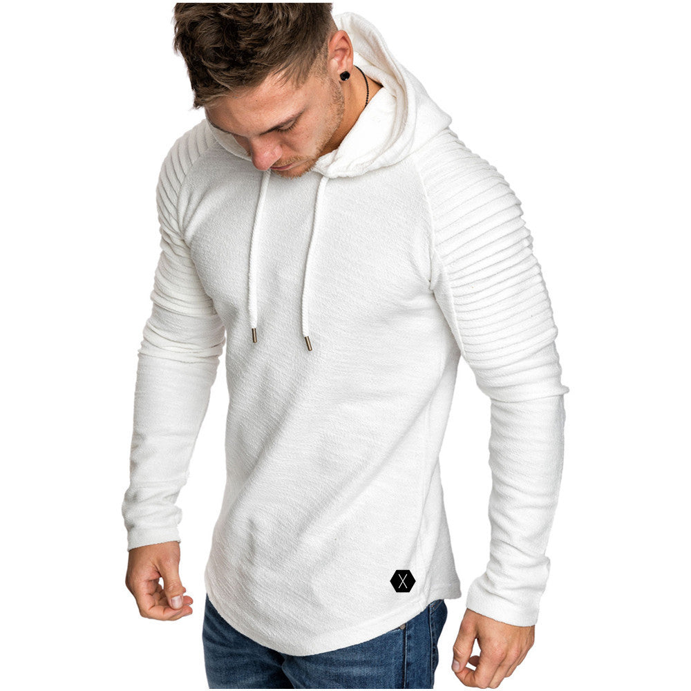 Herren Kapuzenpullover mit strukturiertem Design und modischen Raglanärmeln EB