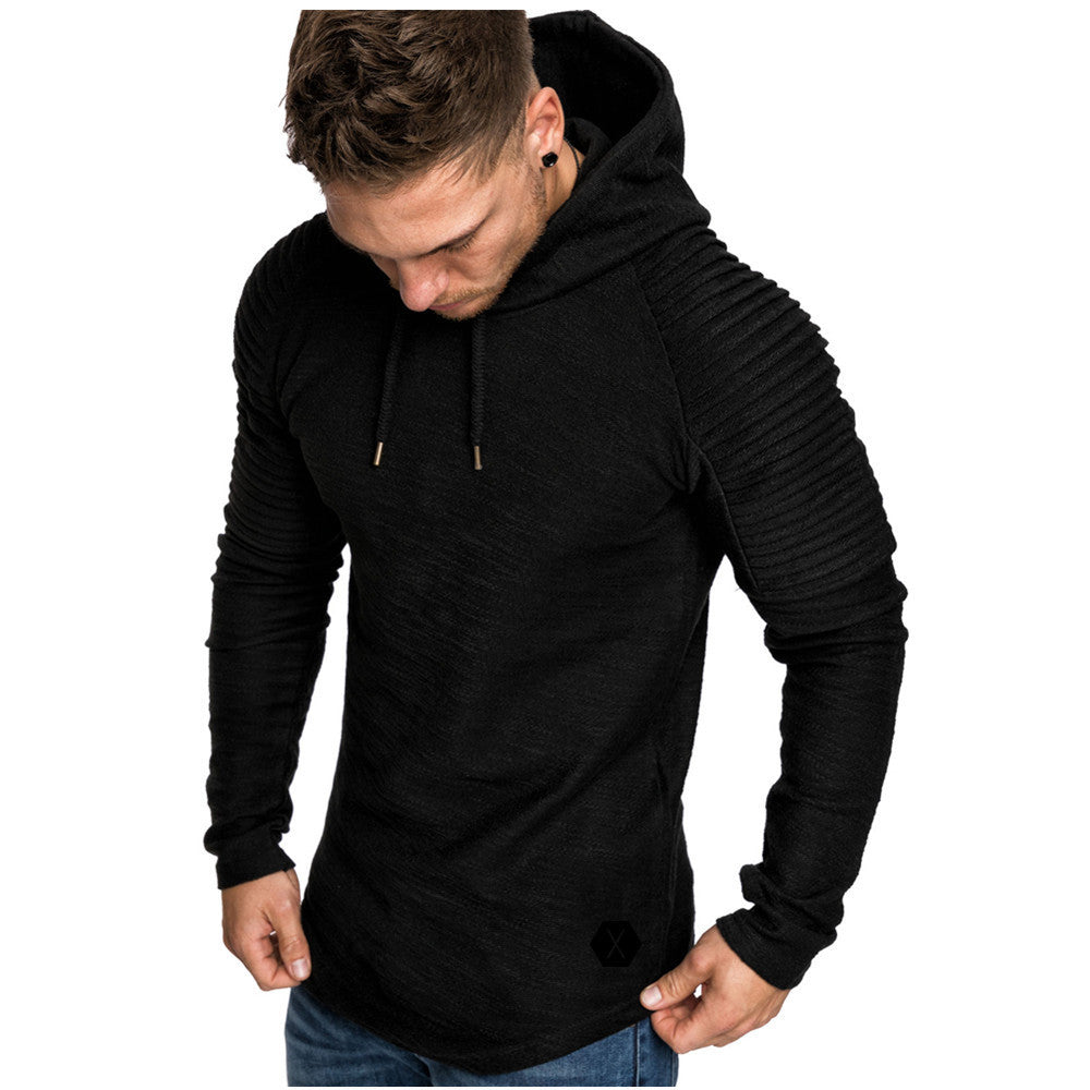 Herren Kapuzenpullover mit strukturiertem Design und modischen Raglanärmeln EB