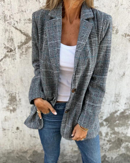 EB | Zeitlos Karierter Blazer