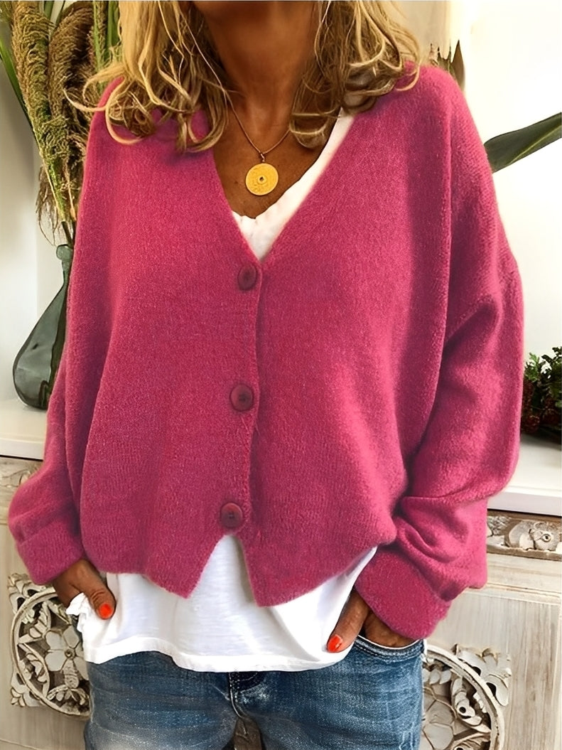 EB | Lässiger Cardigan mit Knöpfen für Frauen