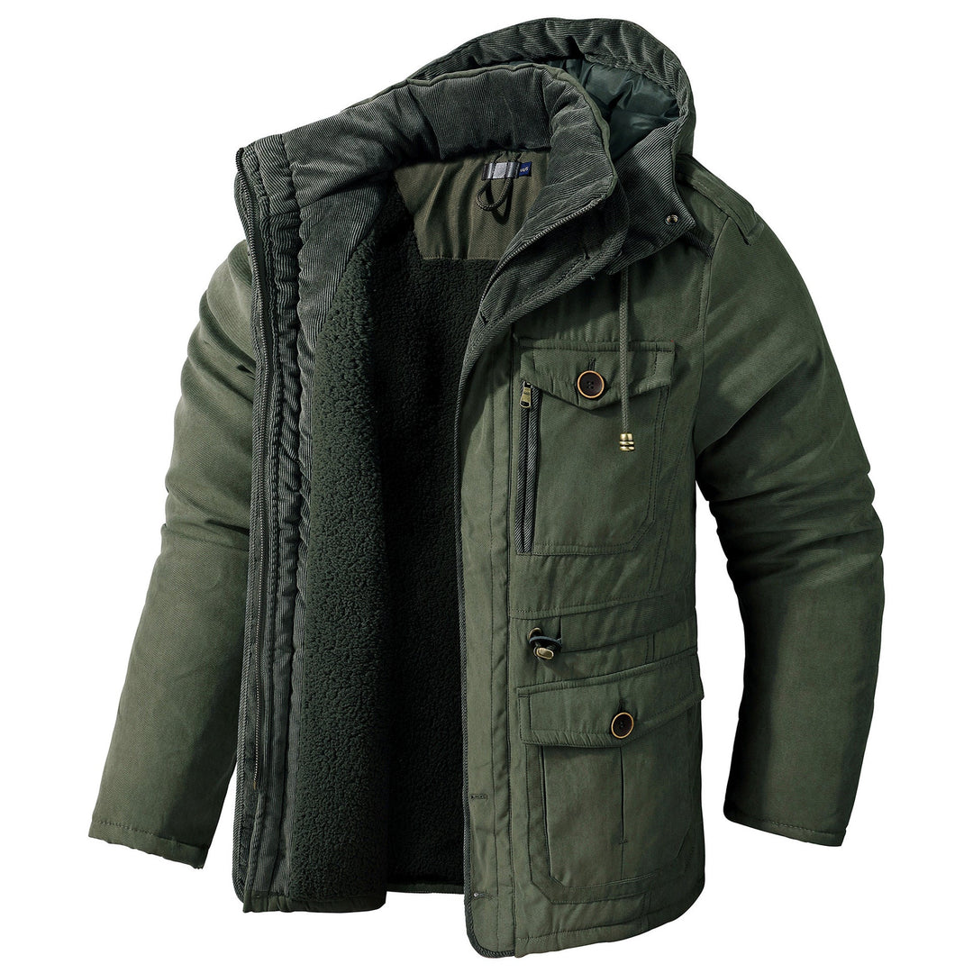EB | Warme Jacke mit Kapuze für Männer