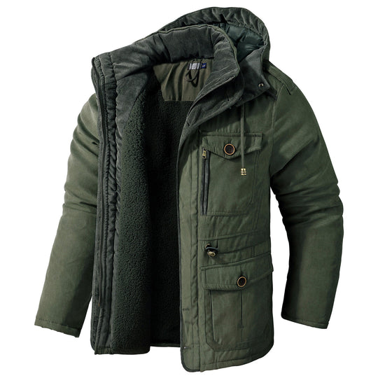 EB | Warme Jacke mit Kapuze für Männer
