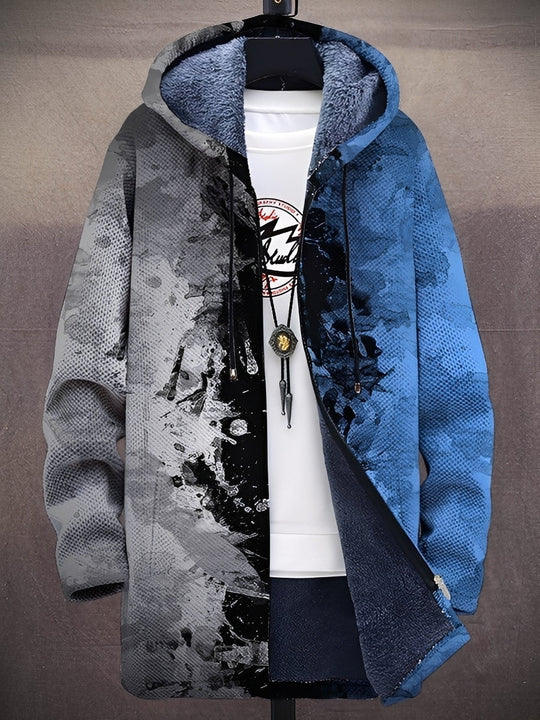EB | Stilvolle bedruckte Jacke mit Kapuze für Männer