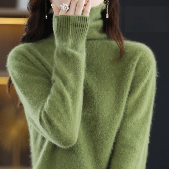 EB | Pullover Damen Weicher Rollkragenpullover, Warm & Luxuriöses Design