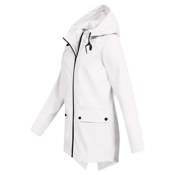 EB | Trendy Damen Regenjacke mit Kapuze