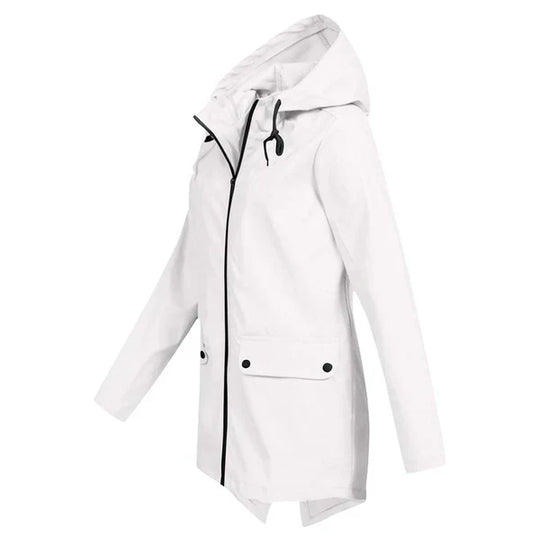 EB | Trendy Damen Regenjacke mit Kapuze