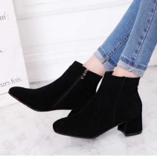 EB | Moderne Wild Ankle Boots mit Bequemem Absatz Damen Ankle Boots